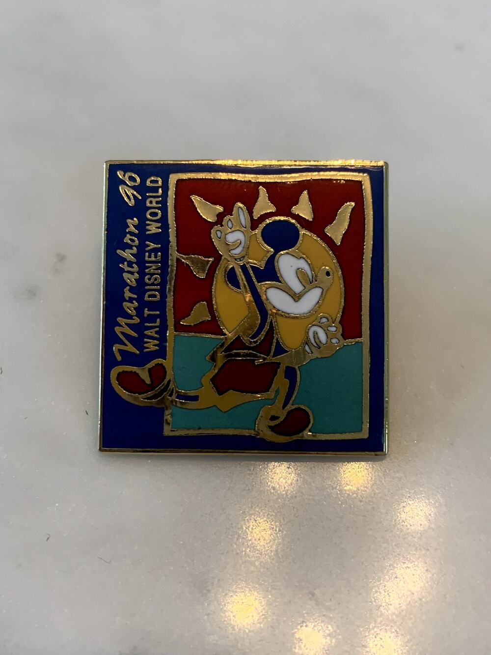 Vintage Walt Disney World 1996 Marathon Disney Trading Pin